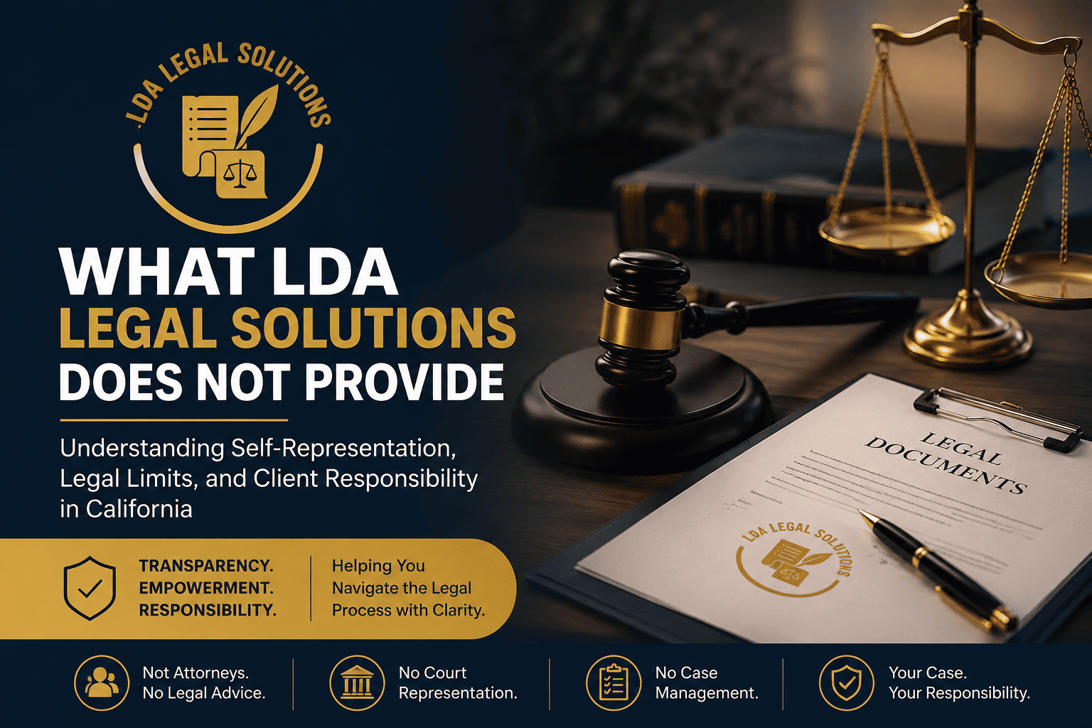 what lda legal solutions does not provide